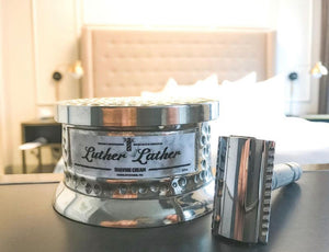 luxury hotel whipped shave cream butter by luther lather 
