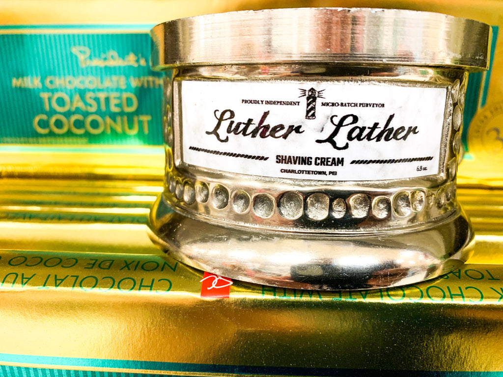 luxury chocolate shave cream butter for rich lather